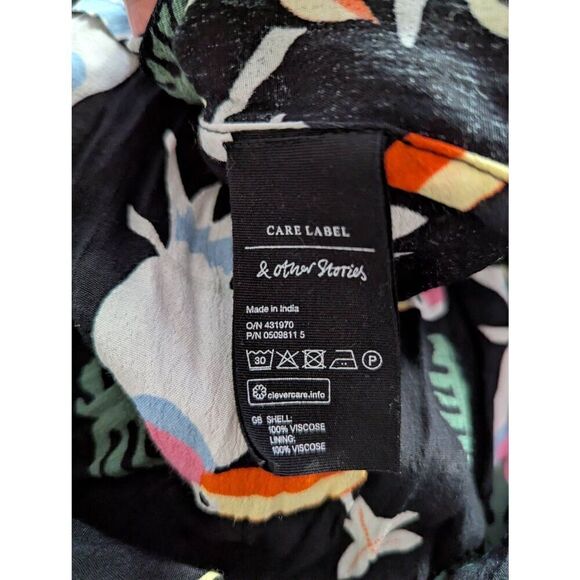 & Other Stories pelican print dress size US 4 - Picture 3 of 5
